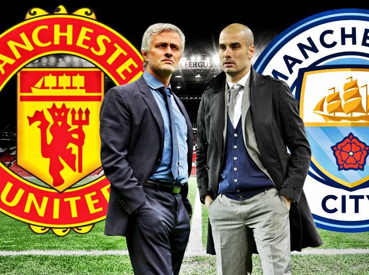  曼城德比大战三球完胜曼联  